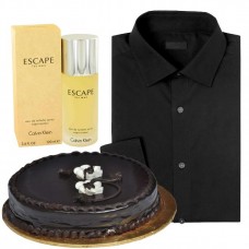 Shirt With Perfume And Cake